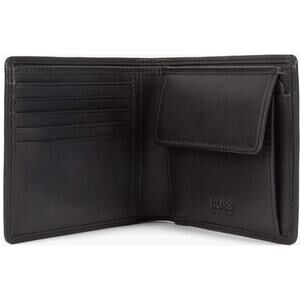 Hugo Boss Asolo Wallet Mens Black Leather Bifold Coin Pocket NIB Gift Box